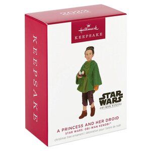 New! Star Wars Obi-Wan Kenobi Princess Leia Hallmark Keepsake Christmas Ornament